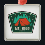 Mt. Hood Wilderness Oregon Camping Ornament Aus Metall<br><div class="desc">The Mount Hood Wilderness is a protected wilderness area inside the Mount Hood National Forest,  in the U.S. state of Oregon.</div>