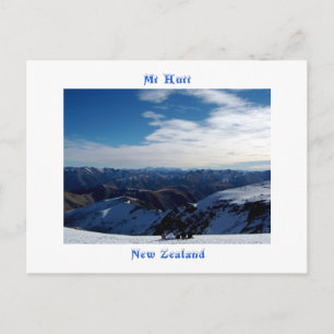 Mt Hutt, Neuseeland Postkarte