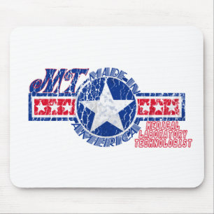 MT IN DEN USA PATRIOTIC MEDICAL TECHNOLOGIST MOUSEPAD