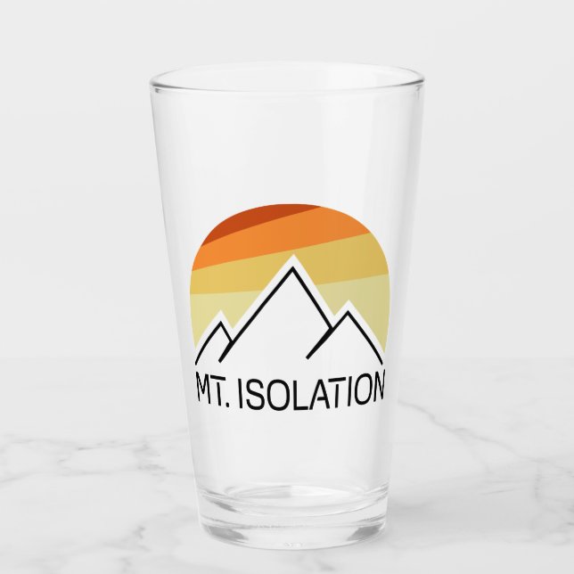 Mt. Isolation Neues Hampshire Retro Glas (Vorderseite)