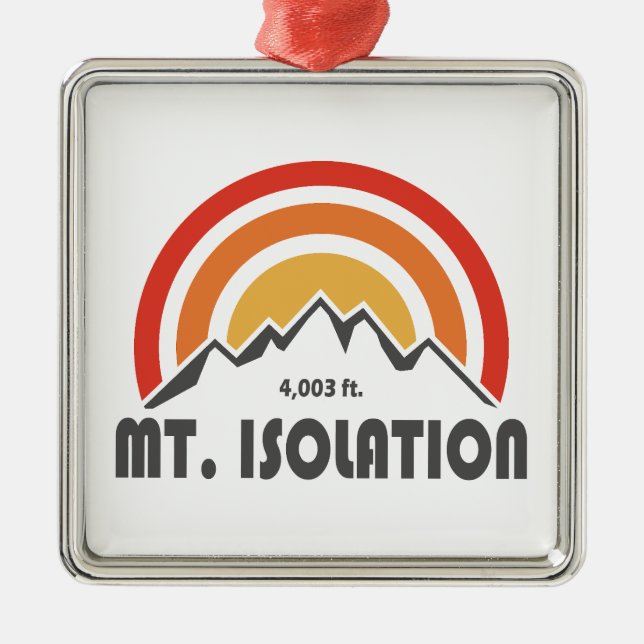 Mt. Isolation New Hampshire Ornament Aus Metall (Vorne)