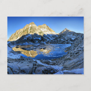 Mt Izaak Walton über dem Bighorsee Sunrise - Sierr Postkarte