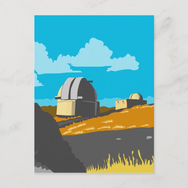 Mt John Observatory Lake Tekapo WPA Postkarte (Vorderseite)