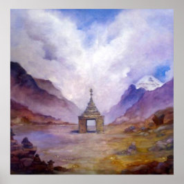 Mt Kailash Stupa Tibet von Lynda Vugler Poster