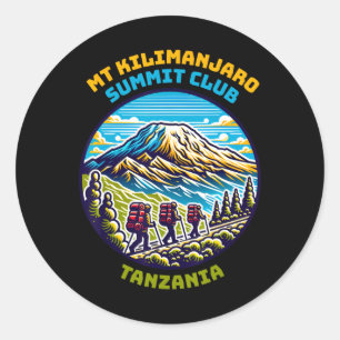 Mt Kilimanjaro Summit Club Tansania Afrikas höchst Runder Aufkleber