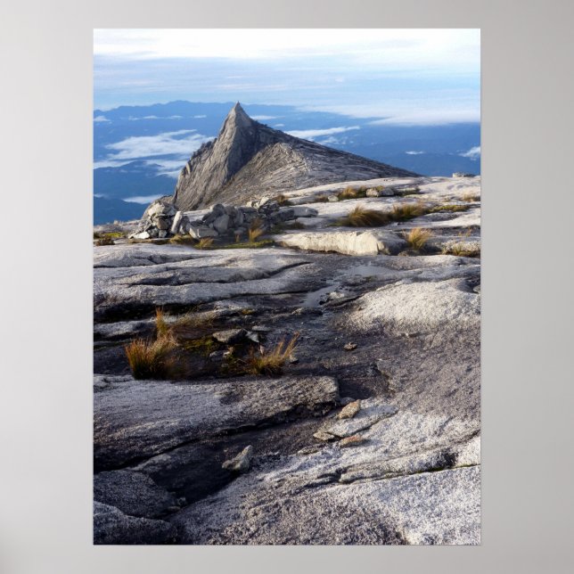 mt Kinabalu Ansicht Poster (Vorne)