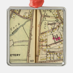 Mt. Kisco, New York Silbernes Ornament