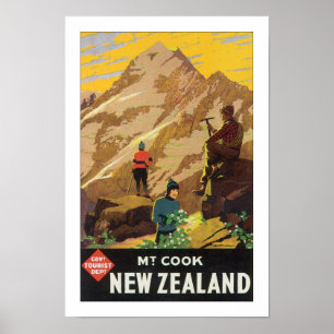 Mt-Koch Neuseeland (weiß) Poster
