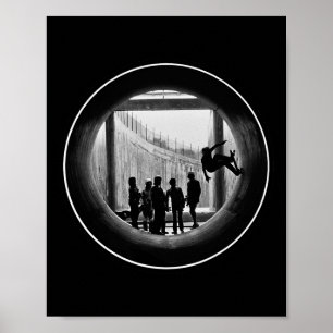 Mt. Ldy Pipeline Skateboarding Poster