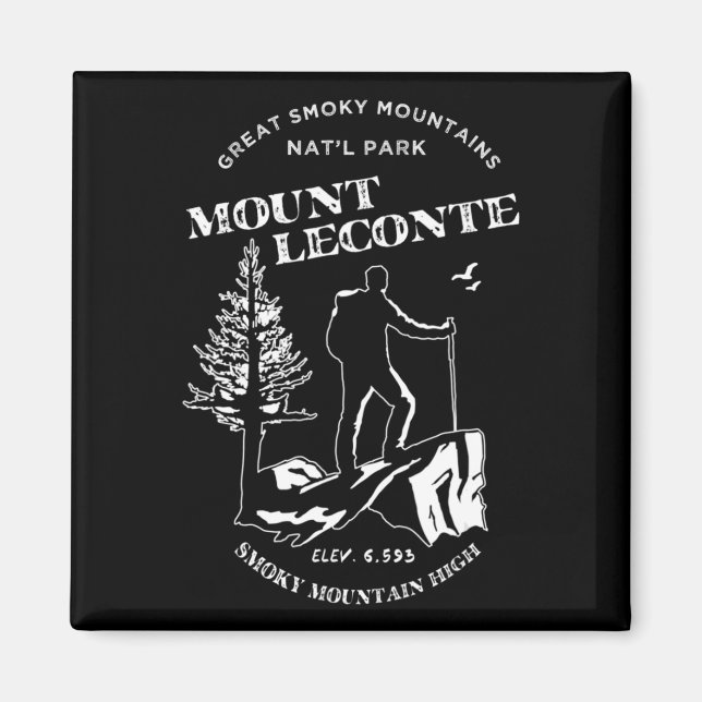 Mt Leconte Great Smoky Mountains Magnet (Vorne)