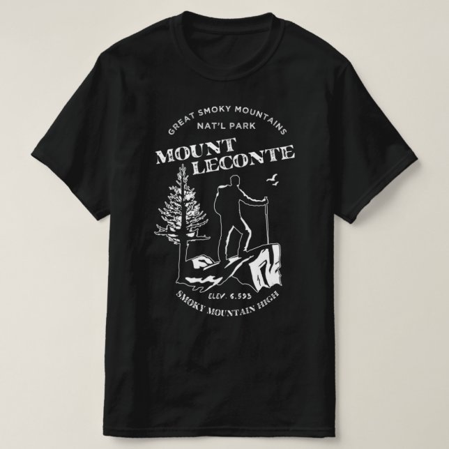 Mt Leconte Great Smoky Mountains T-Shirt (Design vorne)