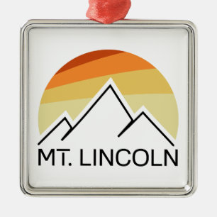 Mt. Lincoln New Hampshire Retro Ornament Aus Metall