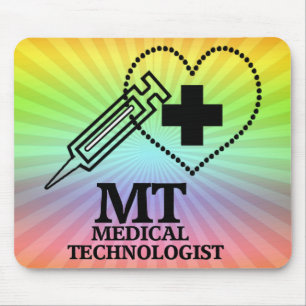 MT LOGO SYRINGE HEART MEDICAL TECH MOUSEPAD