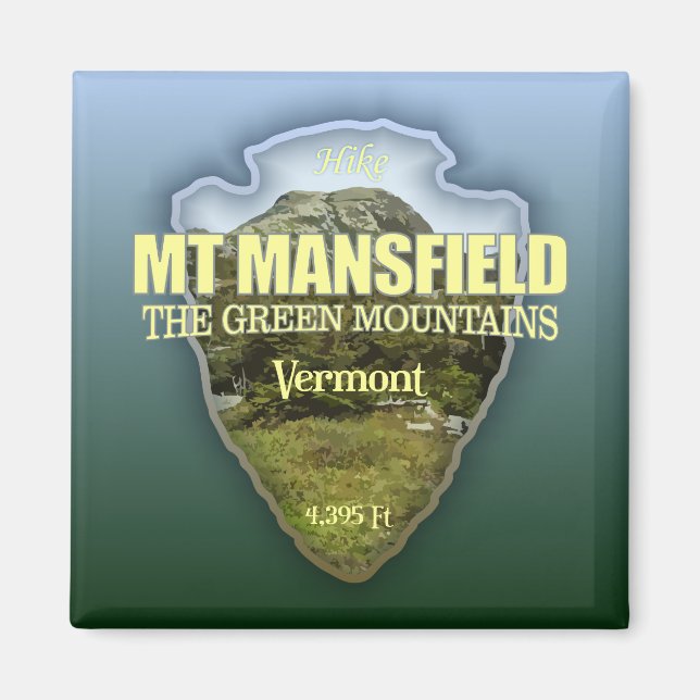 Mt Mansfield (Pfeilspitzen) Magnet (Vorne)