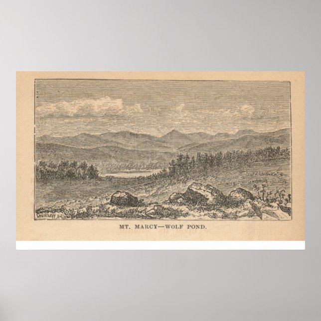 Mt. Marcy - Wolf Pond Poster (Vorne)