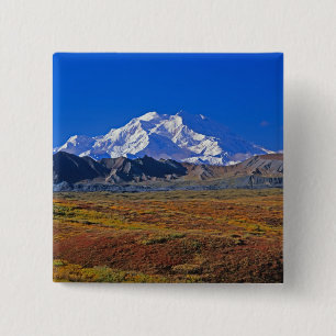 Mt. McKinley Denali Nationalpark , Alaska. Button