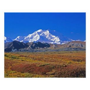 Mt. McKinley Denali Nationalpark, Alaska. Fotodruck