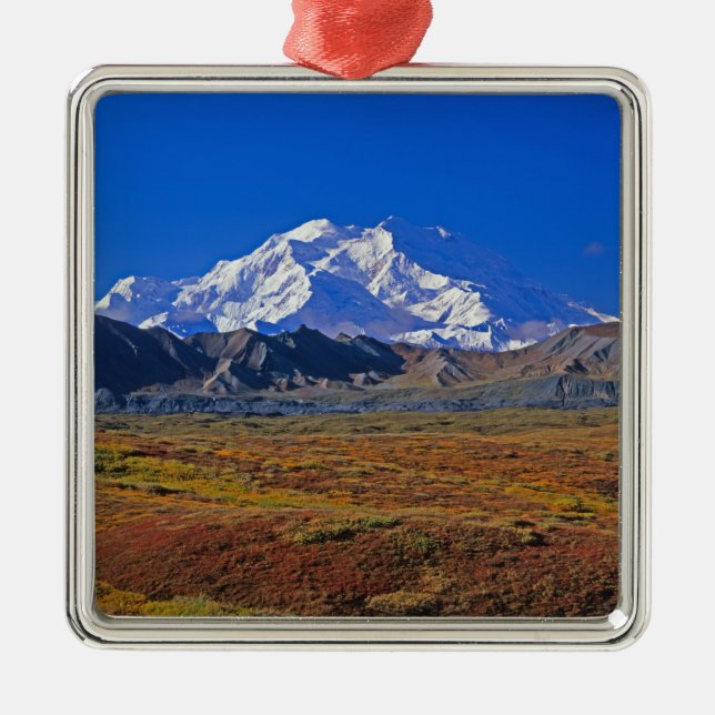 Mt. McKinley Denali Nationalpark , Alaska. Ornament Aus Metall (Vorne)