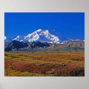 Mt. McKinley Denali Nationalpark , Alaska. Poster