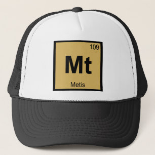 Mt - Metis Titan-Chemie-Periodensystem-Symbol Truckerkappe