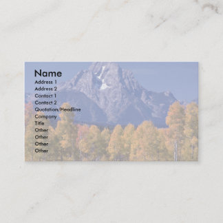 Mt. Moran, Grand Teton National Park, Wyoming Visitenkarte