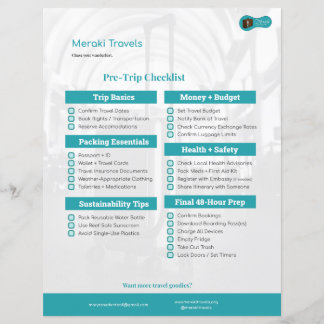 MT Pre-Trip Checkliste