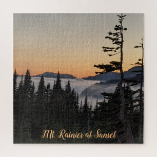 Mt. Rainier bei Sonnenuntergang Puzzle