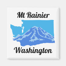 Mt Rainier Magnet - Farbe