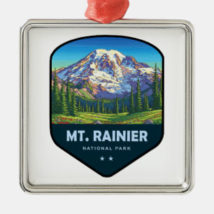 Mt. Rainier National Park Schild Ornament Aus Metall