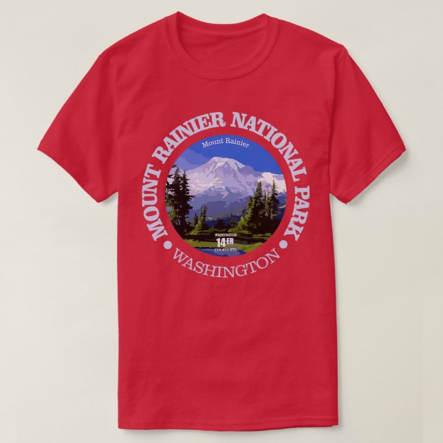 Mt Rainier NP T-Shirt (Design vorne)