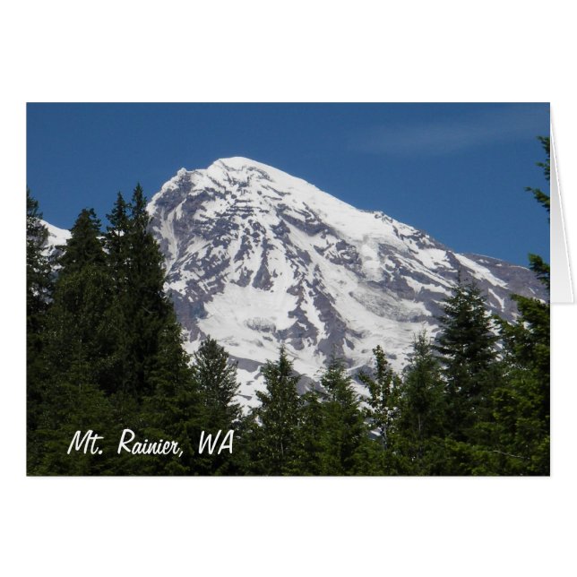Mt Rainier Paridise Blank Card (Vorderseite (Horizontal))