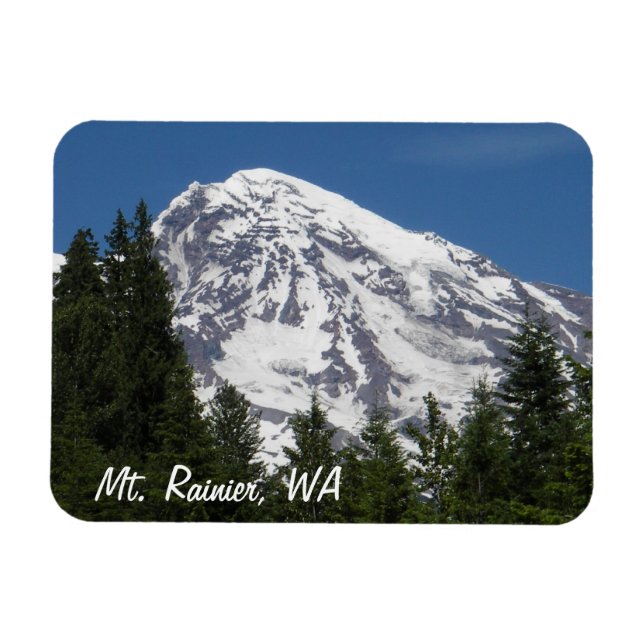 Mt. Rainier Premium Magnet (Horizontal)