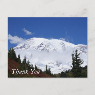 Mt Rainier Vielen Dank Postkarte