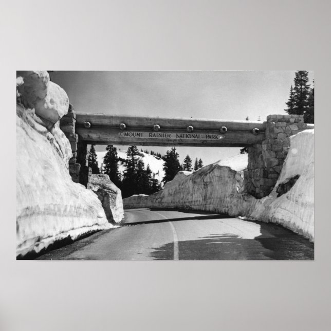 Mt. Rainier, WA Chinook Pass Naches Pass Poster (Vorne)