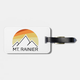 Mt. Rainier Washington Retro Gepäckanhänger