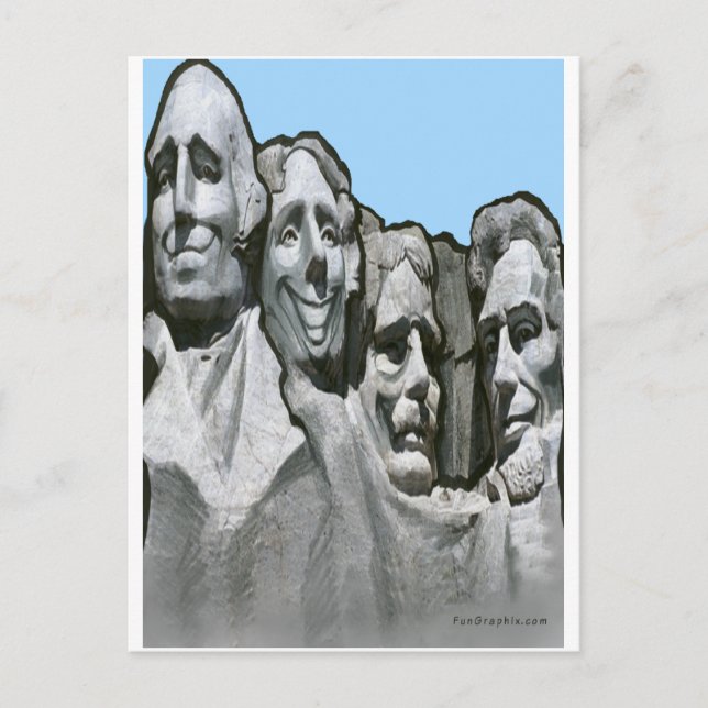 Mt Rushmore Postkarte (Vorderseite)