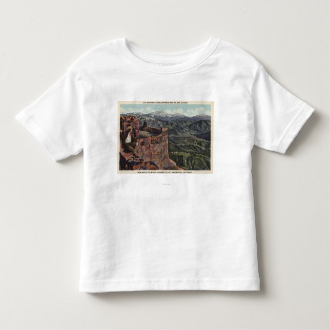 Mt. San Bernardino, Kante O die Welt Hwy Kleinkind T-shirt (Vorderseite)
