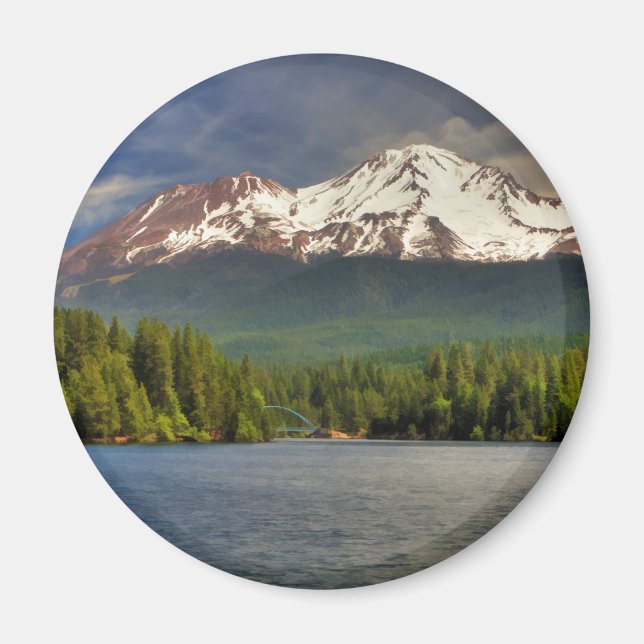 MT SHASTA AUS DEM SEE SISKIYOU MAGNET (Vorne)