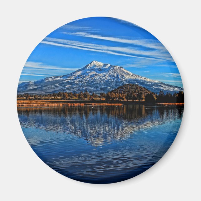 MT SHASTA REFLEKTIERT MAGNET (Vorne)