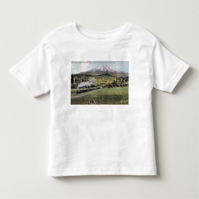 Mt. Shasta und südliche pazifische Schiene Kleinkind T-shirt (Vorderseite)