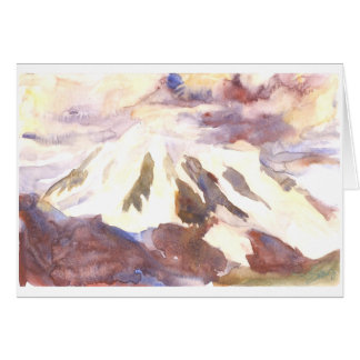 Mt. Shuksan, gegenüberstellend stürmt zusammen