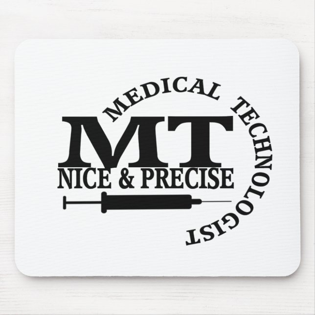 MT SLOGAN NICE UND PRÄZISE MEDIZINISCHE LABORTECH MOUSEPAD (Vorne)