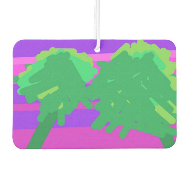 Mt. Sunset Pink Green Lila Autolufterfrischer (Vorderseite)