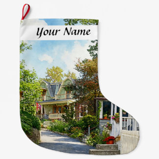 Mt. Tabor NJ – Straße auf einem Hügel Großer Weihnachtsstrumpf