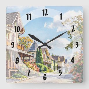 Mt. Tabor NJ – Trinity Place Quadratische Wanduhr