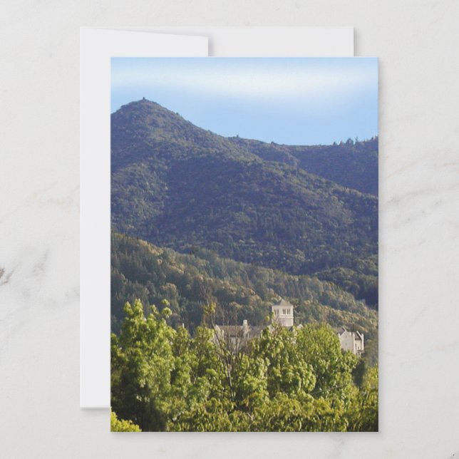 Mt Tamalpais Einladung benutzerdefinierbar (Vorderseite)