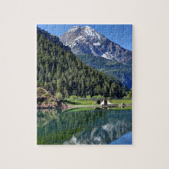 Mt. Timpanogos - Tibble Gabel-Reservoir - Utah Puzzle (Vertikal)