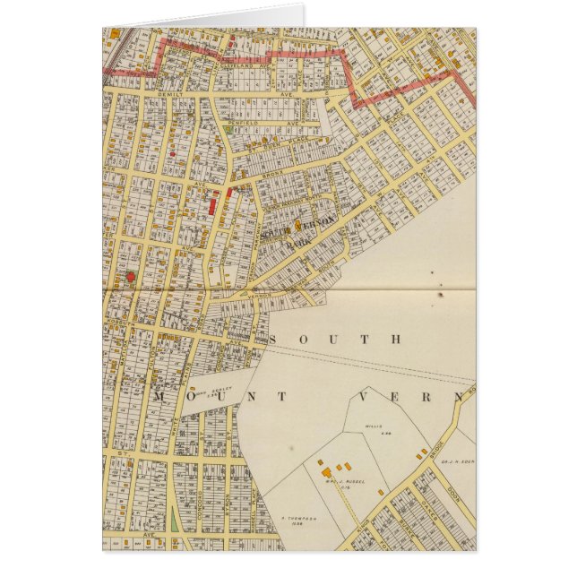Mt Vernon Atlas Karte (Vorne)