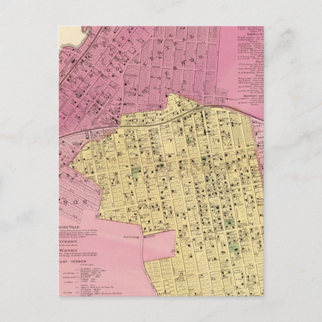 Mt Vernon, NY Postkarte (Vorderseite)