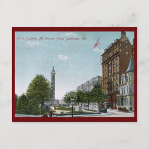 Mt. Vernon Platz, Baltimore 1910 Vintage Postkarte